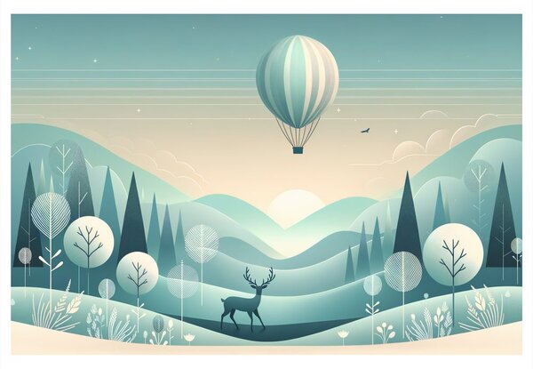Tablou cerb sub balon