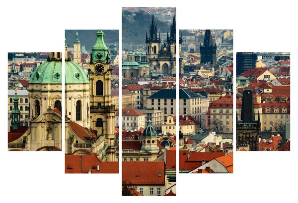 Tablou - Panorama din Praga (150x105 cm)