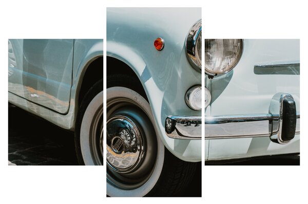 Tablou - mașina retro Fiat (90x60 cm)