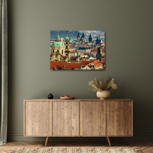 Tablou - Panorama din Praga (70x50 cm)