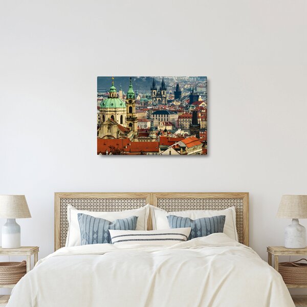 Tablou - Panorama din Praga (70x50 cm)