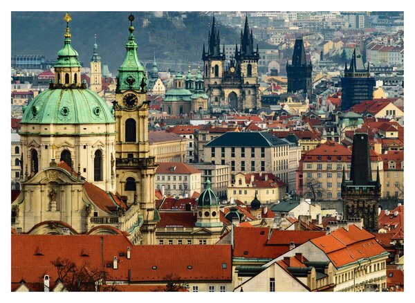 Tablou - Panorama din Praga (70x50 cm)