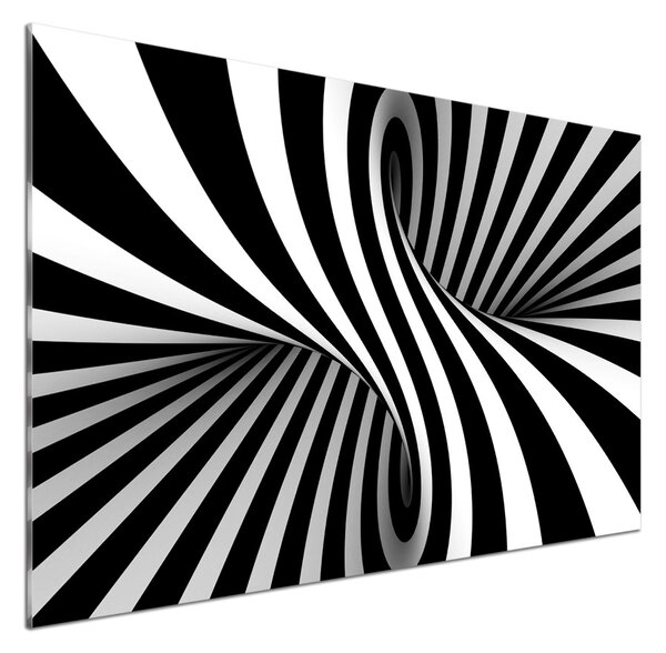 Panou sticlă bucătărie vârtej abstract