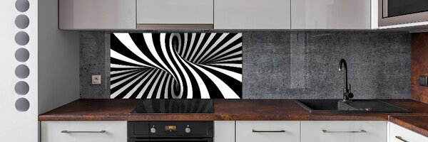 Panou sticlă bucătărie vârtej abstract