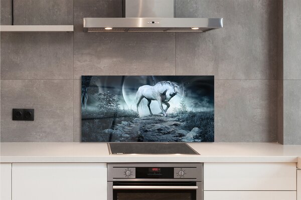 Panouri de sticlă Forest Unicorn Moon