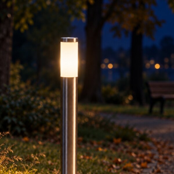 BRILAGI - Lampă de exterior ELIA 1xE27/20W/230V IP44 100 cm crom mat