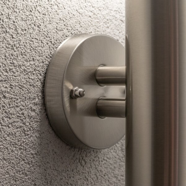 BRILAGI - Lampă de perete pentru exterior ELIA 1xE27/20W/230V IP44 crom mat