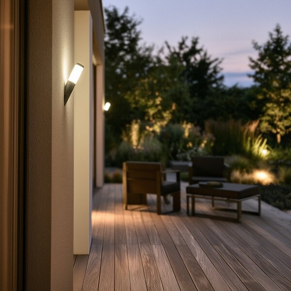 BRILAGI - Aplica de perete pentru exterior ELIA 1xE27/20W/230V IP44 antracit