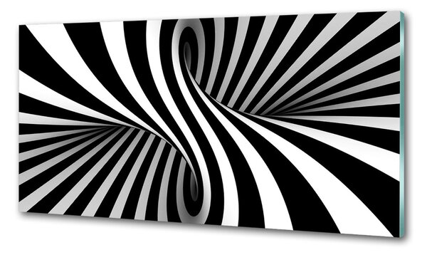 Panou sticlă bucătărie vârtej abstract