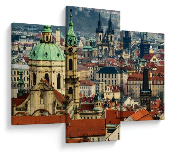 Tablou - Panorama din Praga (90x60 cm)