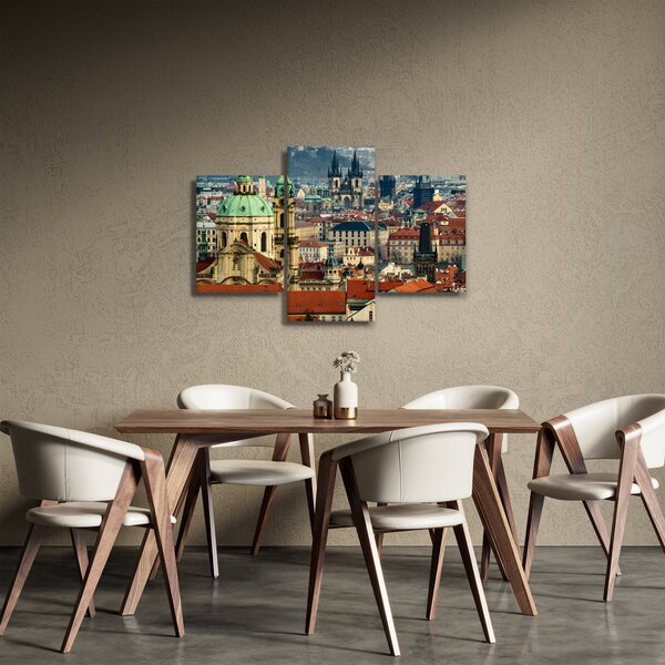 Tablou - Panorama din Praga (90x60 cm)
