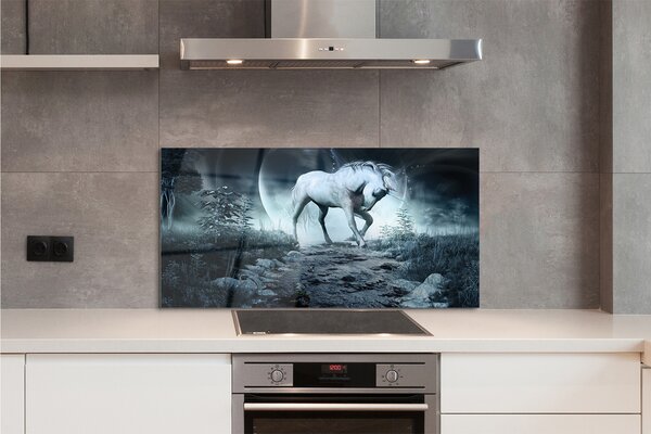 Panouri de sticlă Forest Unicorn Moon