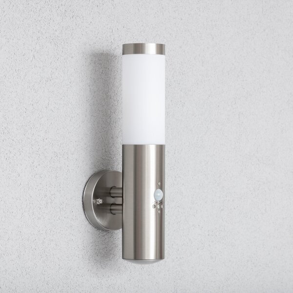 BRILAGI - Lampă de perete pentru exterior cu senzor ELIA 1xE27/20W/230V IP44 crom