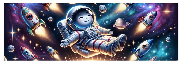 Tablou galaxie văzută prin ochii unui copil