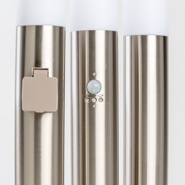 BRILAGI - Lampă de exterior cu senzor ELIA 1xE27/20W/230V IP44 100 cm crom