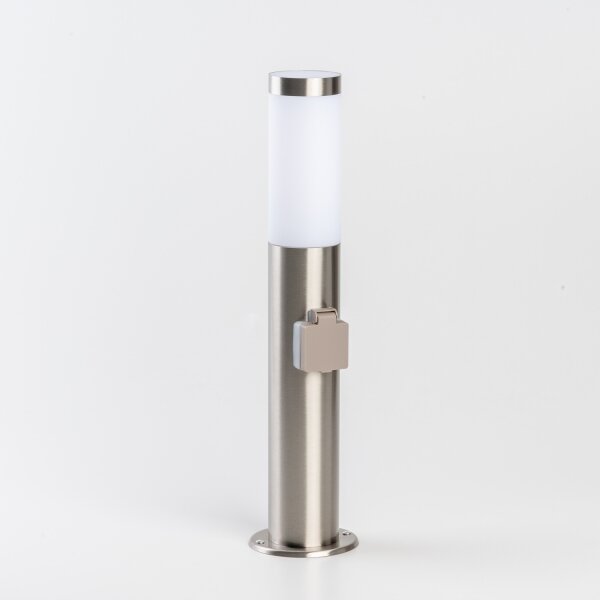 BRILAGI - Lampă LED de exterior cu priză ELIA 1xE27/7W/230V 4000K IP44 50 cm crom