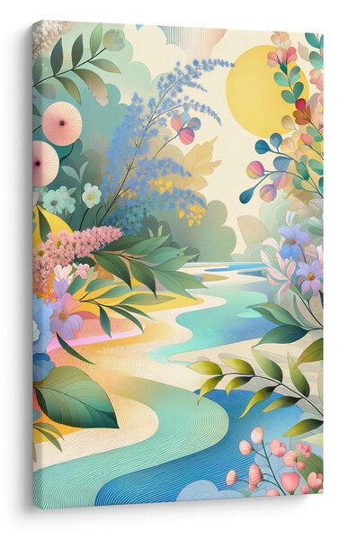 Tablou peisaj floral