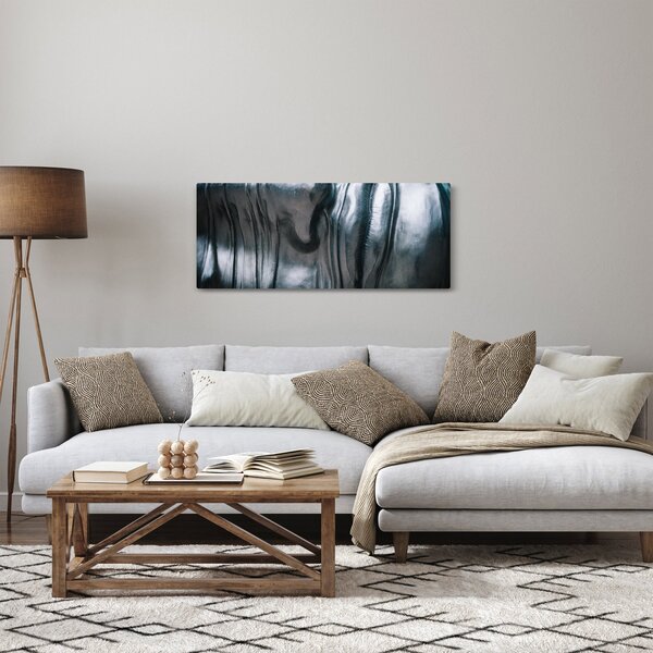 Tablou - Fața din oțel (120x50 cm)