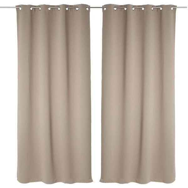 Set 2 draperii cu inele 135 x 240 cm