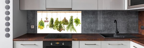 Panou sticla securizata bucatarie Ierburi pe un șir de caractere
