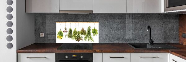 Panou sticla securizata bucatarie Ierburi pe un șir de caractere