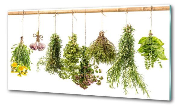 Panou sticla securizata bucatarie Ierburi pe un șir de caractere