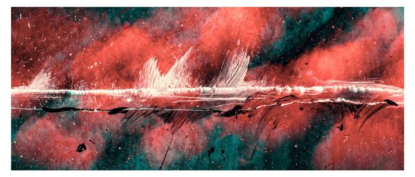 Tablou - Explozie în petrol (120x50 cm)