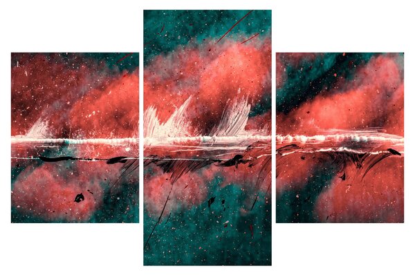 Tablou - Explozie în petrol (90x60 cm)