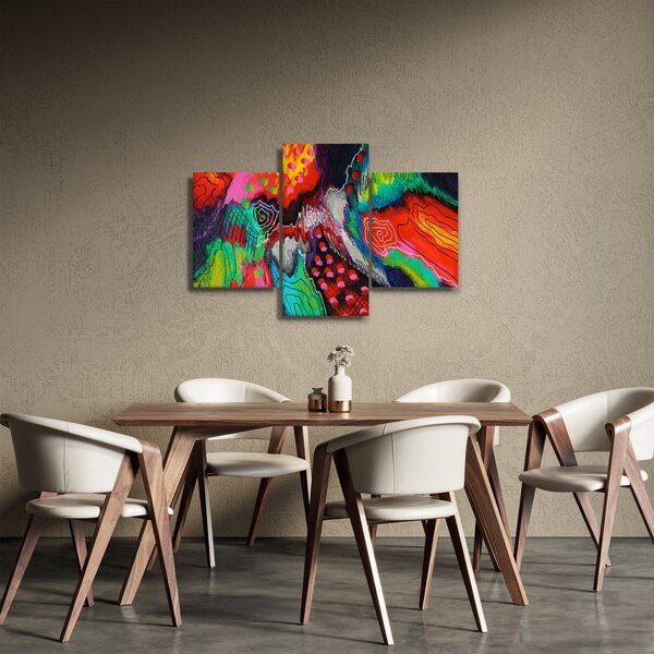 Tablou abstract - culori (90x60 cm)