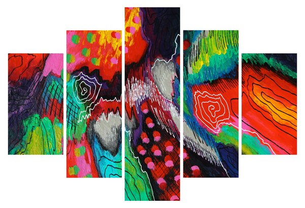 Tablou abstract - culori (150x105 cm)