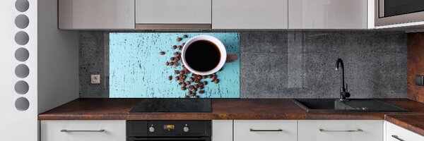 Panou sticla securizata bucatarie Cafea neagra
