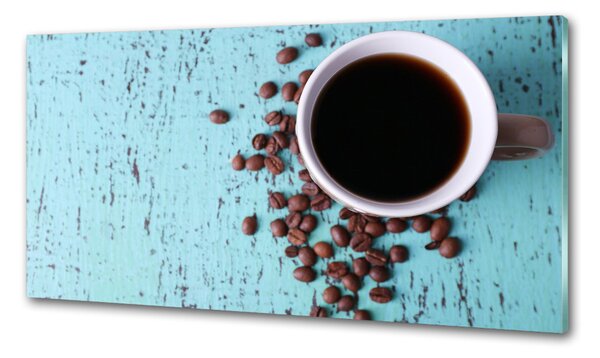Panou sticla securizata bucatarie Cafea neagra
