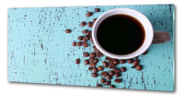 Panou sticla securizata bucatarie Cafea neagra