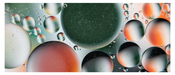 Tablou abstract - buline (120x50 cm)