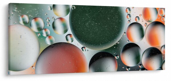 Tablou abstract - buline (120x50 cm)