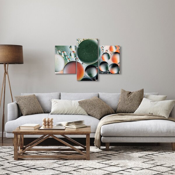 Tablou abstract - buline (90x60 cm)