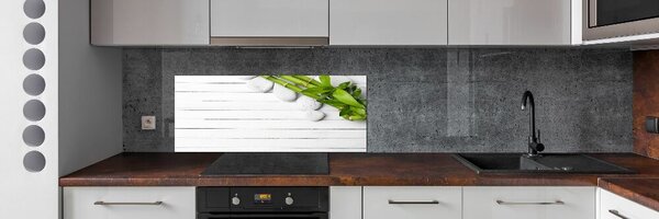 Panou sticlă decorativa bucătărie Bambus