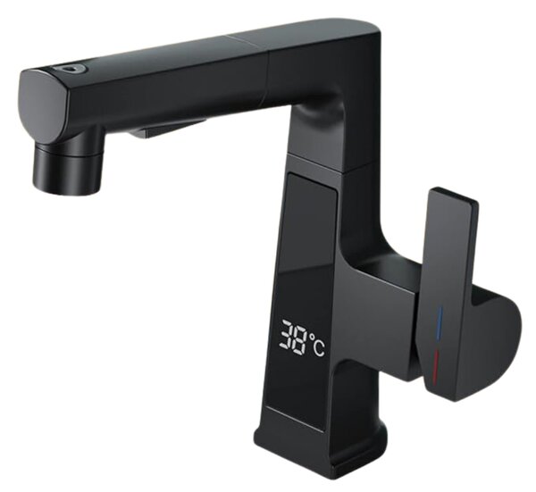 Baterie Lavoar Cu Ecran Digital, S04, Negru, 3 moduri spalare