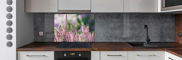 Sticlă pentru bucătărie flori Heather