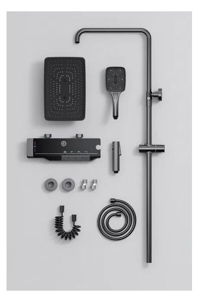 Set coloana dus S21, display digital, afisare temperatura, 4 functii integrate