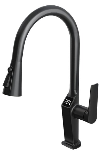 Robinet S99, Afisaj Digital Al Temperaturii, Culoare Negru