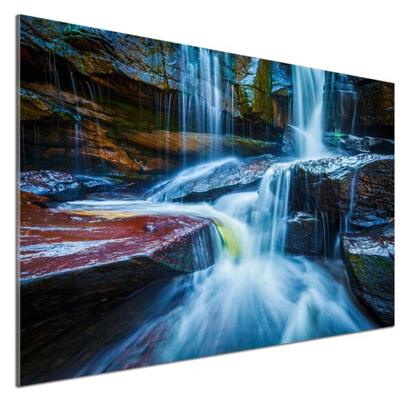 Panou sticlă decorativa bucătărie cascada tropicale