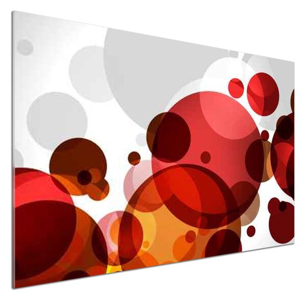 Panou sticlă decorativa bucătărie roţi de abstractizare