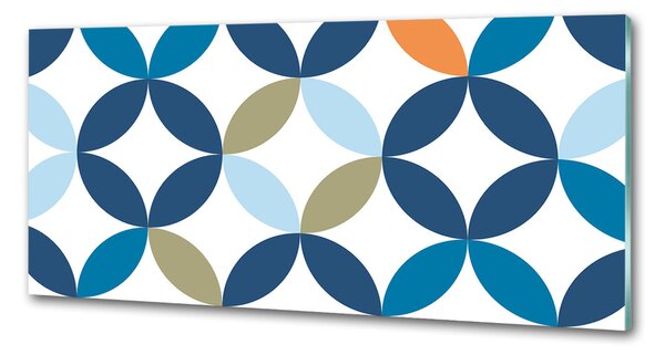 Sticlă pentru bucătărie fundal geometrică