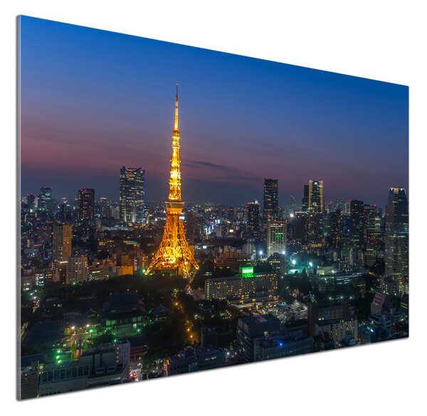 Sticlă printata bucătărie Turnul din Tokyo
