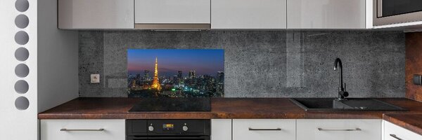Sticlă printata bucătărie Turnul din Tokyo