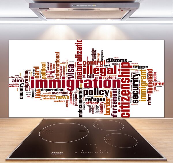 Sticlă pentru bucătărie Imigrare