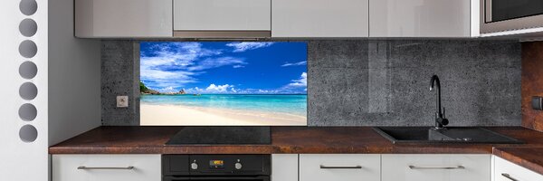 Panou perete bucătărie plaja tropicala