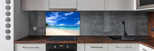 Panou perete bucătărie plaja tropicala