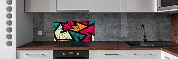 Sticlă bucătărie fundal geometrică